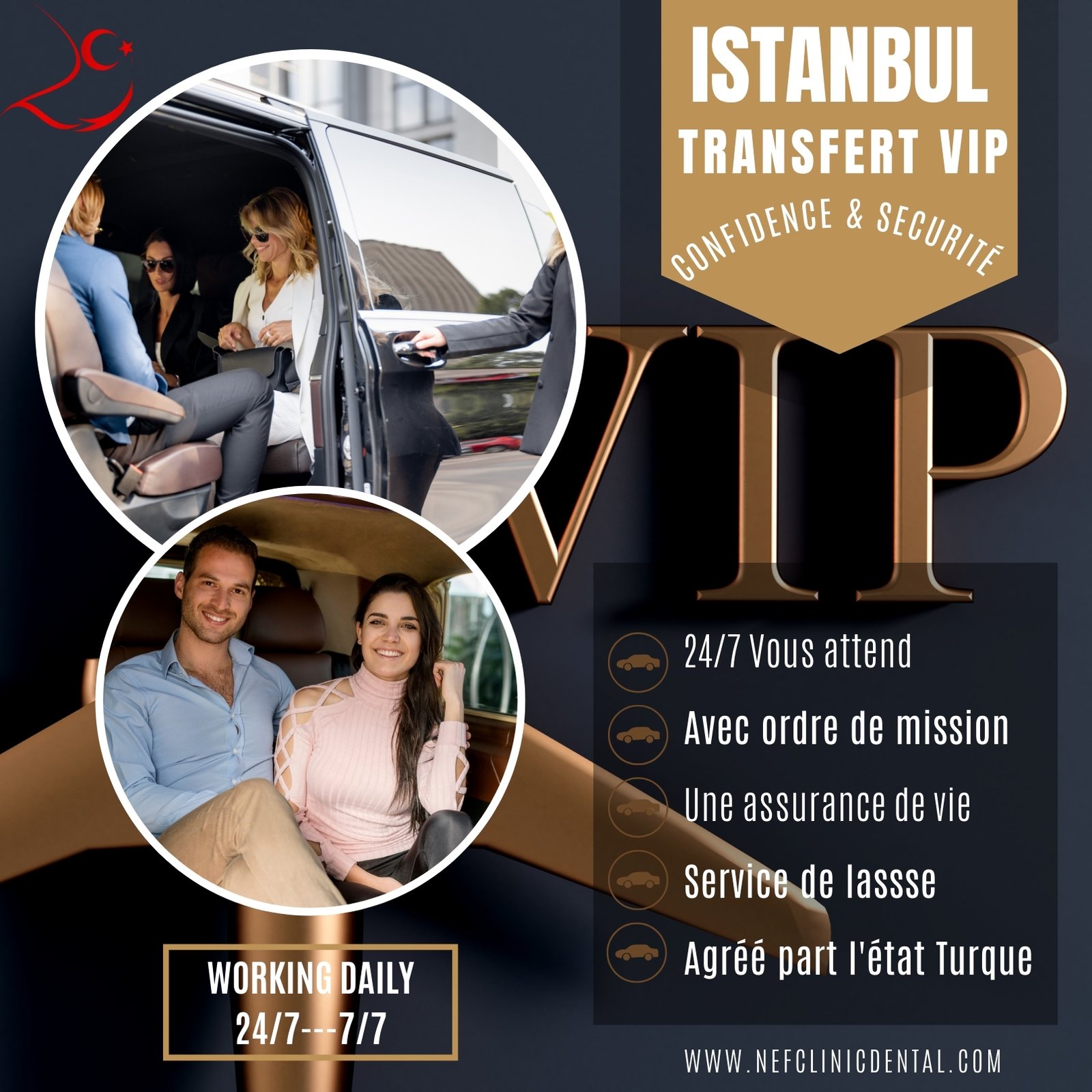 AIRPORT TRANSFER EN TURQUIE BY NEF CLINIC DENTAL